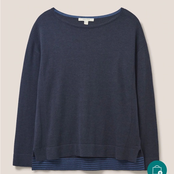 “White Stuff” Blue Olivia Jumper (Sweater) in UK 16 - Picture 1 of 15